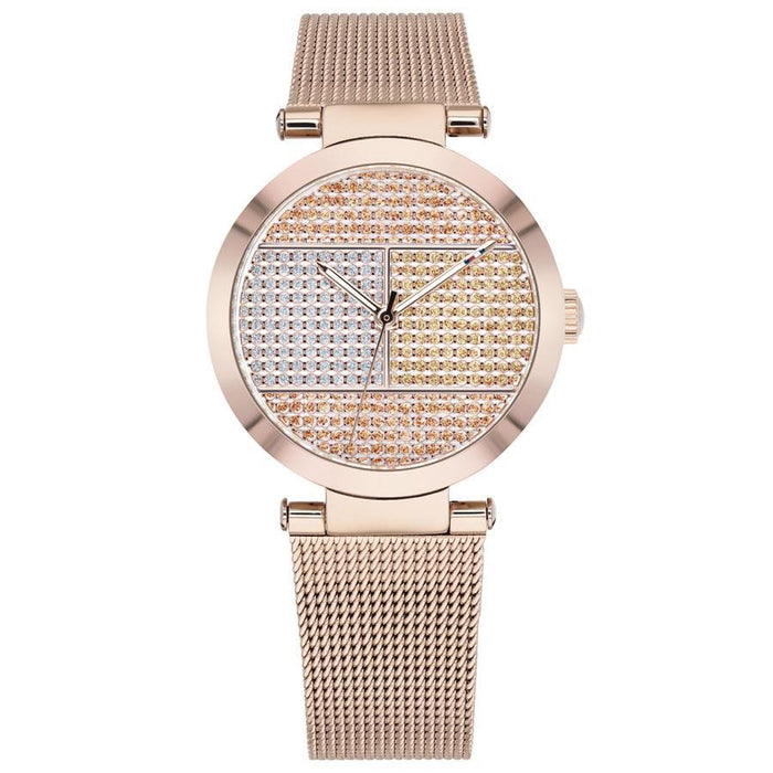 Tommy Hilfiger Damen Uhr – Edelstahlgehäuse & Lederarmband