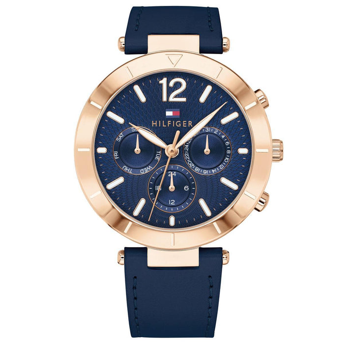 Tommy Hilfiger Damen Uhr Edelstahl Schwarz