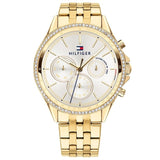 Tommy Hilfiger Damen Uhr Goldfarben Quarzwerk