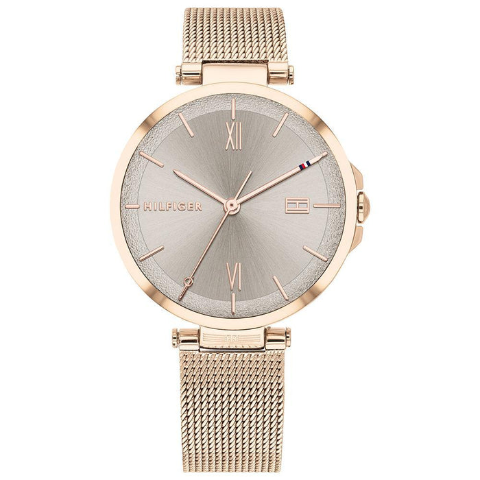 Tommy Hilfiger Damen Uhr TH1782208 – Edelstahl & Leder
