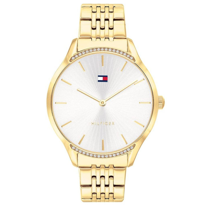 Tommy Hilfiger Damen Uhr TH1782211 Edelstahl & Leder