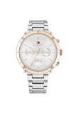 Tommy Hilfiger Damen Uhr Edelstahl Grau
