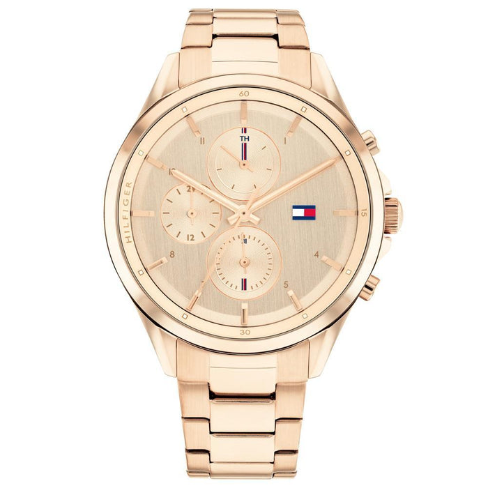 Tommy Hilfiger Damen Uhr – Edelstahl & Leder