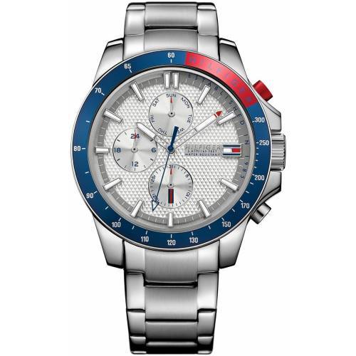 Tommy Hilfiger Herrenuhr Edelstahl & Silikonarmband