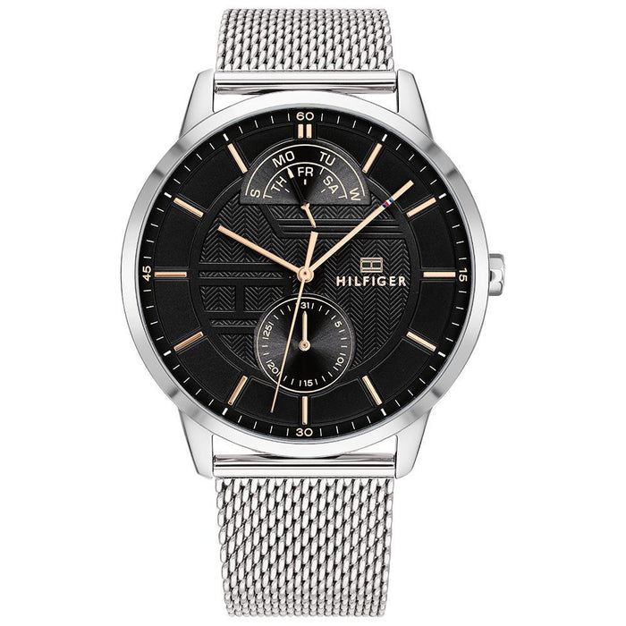 Tommy Hilfiger Herrenuhr TTH1791610 mit Lederarmband