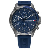 Tommy Hilfiger Herrenuhr TH1791721 Edelstahl & Leder