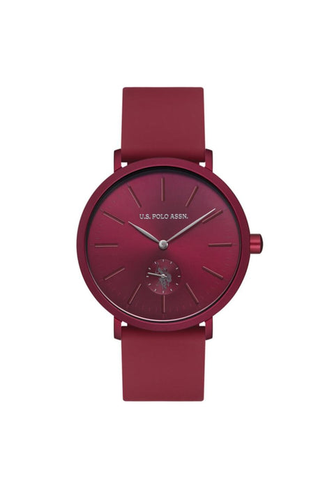 U.S. Polo Assn. Unisex Uhr mit Lederarmband