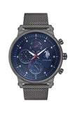 U.S. Polo Assn. USPA1008-02 Herren Uhr mit Korpus und Webarmeband – 46 mm