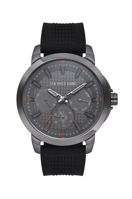 U.S. Polo Assn. Herrenuhr – Edelstahlgehäuse, Lederarmband