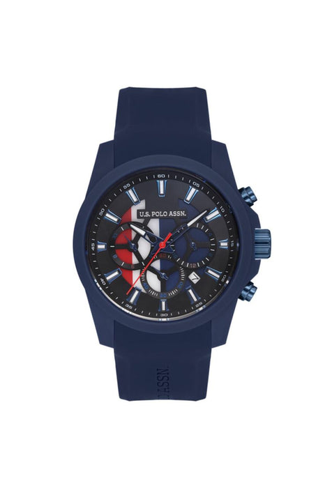 U.S. Polo Assn. Herrenuhr – Edelstahl & Leder