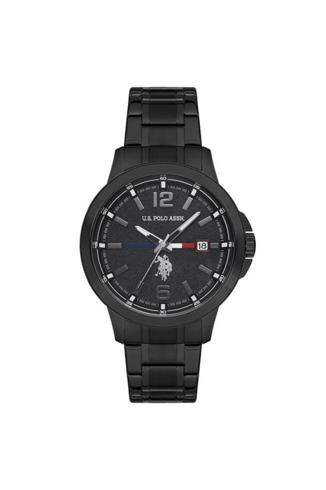 U.S. Polo Assn. Herrenuhr USPA1021-04 Edelstahl & Leder