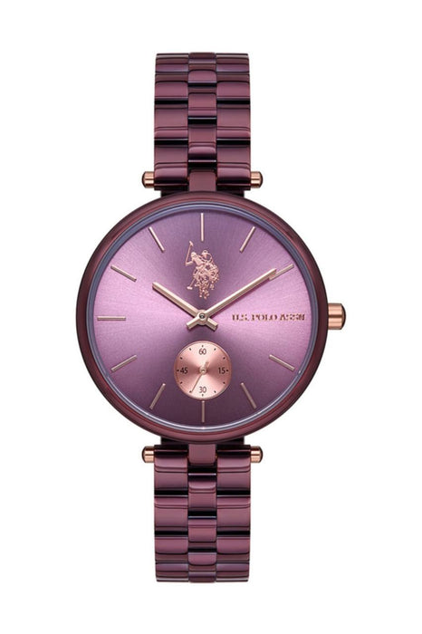 U.S. Polo Assn. Damen Uhr USPA2000-04 mit Lederarmband