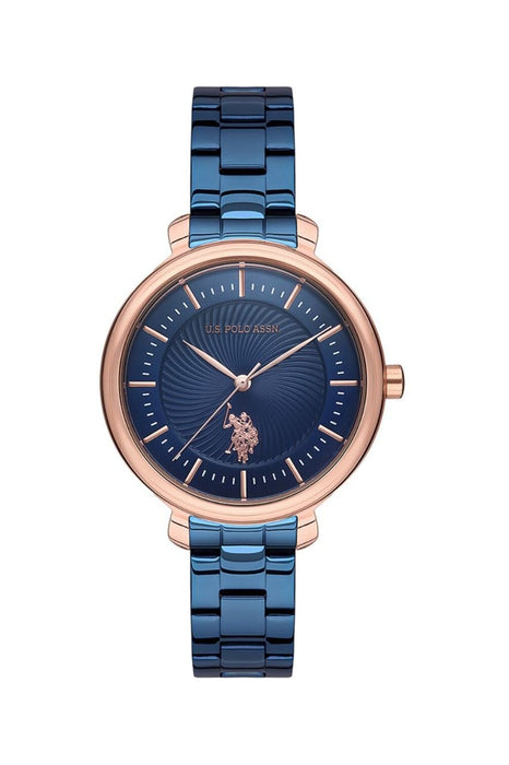 U.S. Polo Assn. Damen Uhr mit Edelstahlgehäuse