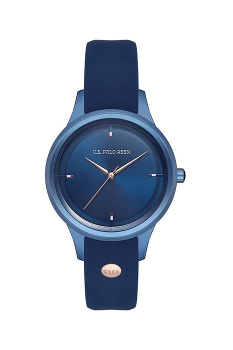 U.S. Polo Assn. Damen Uhr mit Edelstahlgehäuse