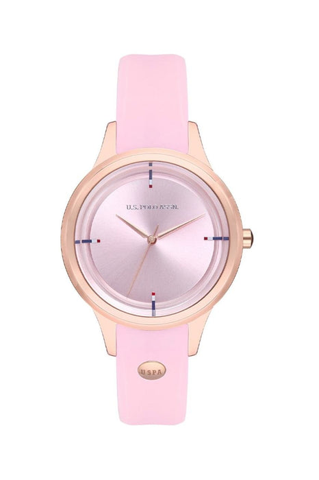 U.S. Polo Assn. Damen Uhr mit Lederarmband