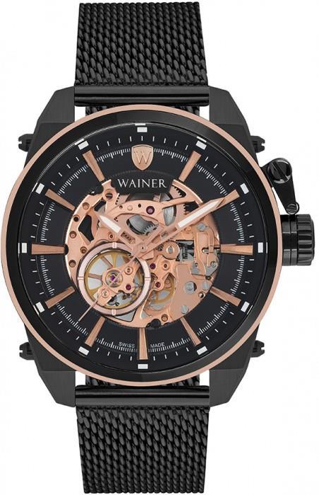 Wainer Herrenuhr Automatik mit Saphirglas