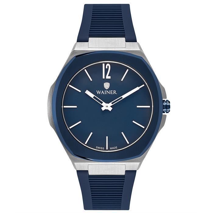 Wainer Uhr Herren Saphirglas Edelstahl