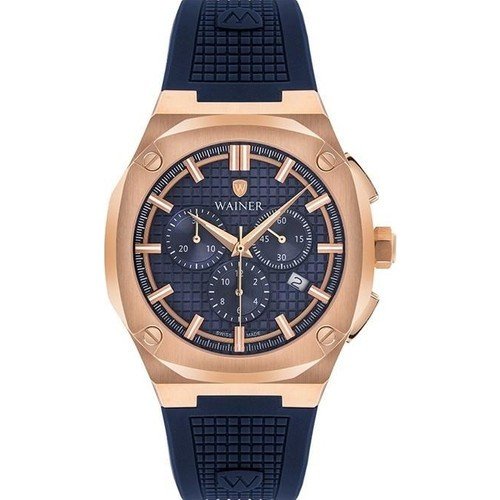 Wainer Uhr Herren – Chronograph mit Silikonarmband