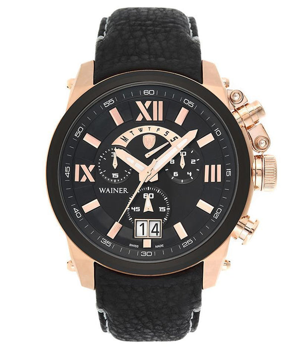 Wainer Herrenuhr WA.10990-B mit Edelstahlgehäuse