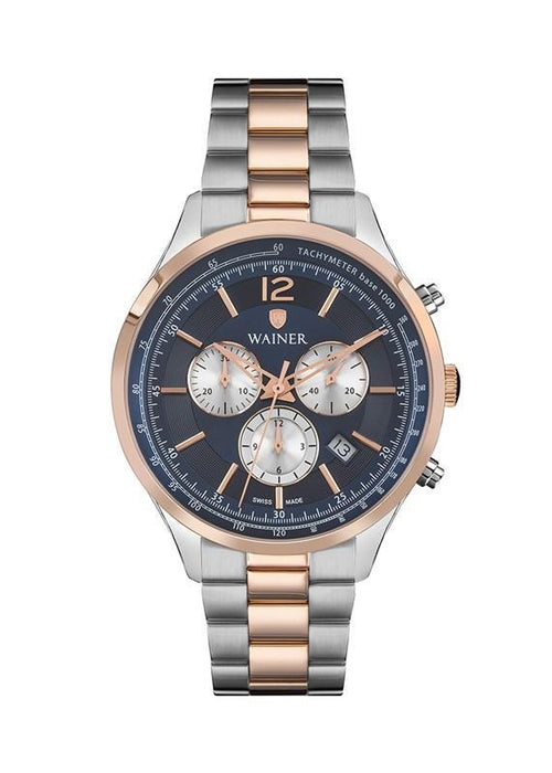 Wainer Herrenuhr WA.12018-CM Chronograph Edelstahl