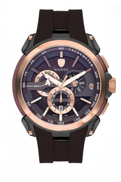 Wainer WA.16910-B Herrenuhr mit Silikonarmband