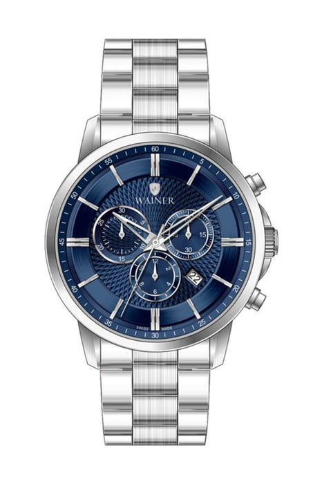 Waıner Chronograph Herrenuhr Edelstahl