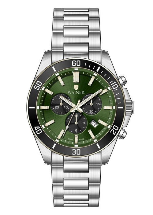 Wainer Herrenuhr WA.19540-B mit Lederarmband