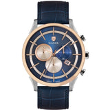 Wainer WA19416-B Herrenuhr – Schweizer Präzision mit Lederarmband