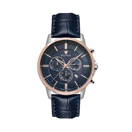 Wanier WA.19595-A Herrenuhr mit Lederarmband