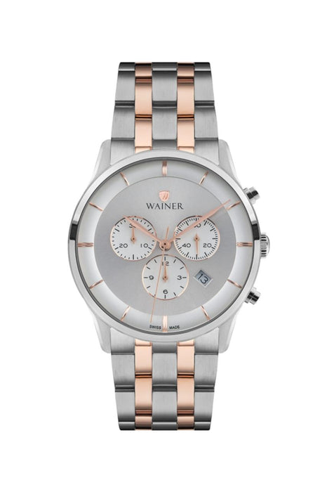 Wainer Herren Uhr Edelstahl Quarzwerk
