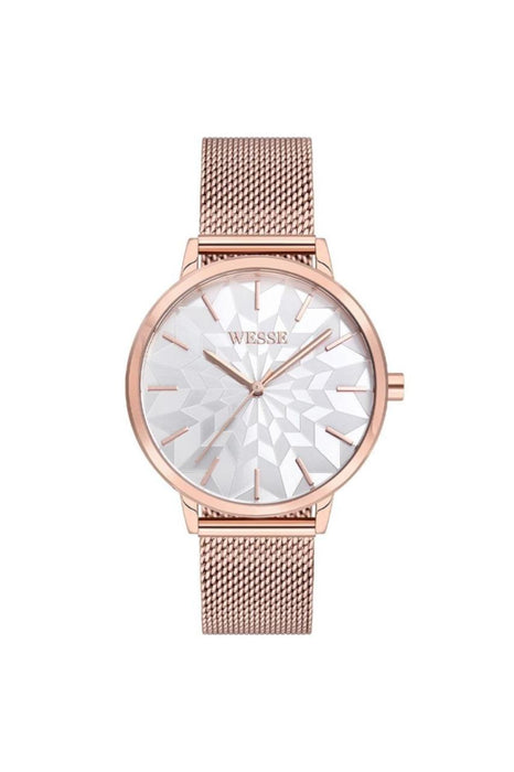 Wesse Damenarmbanduhr mit Geflochtenem Armband