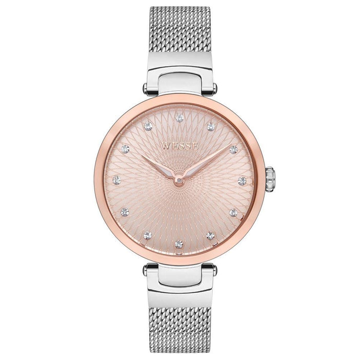 Wesse Damen Uhr mit Rattan-Armband – elegantes Accessoire