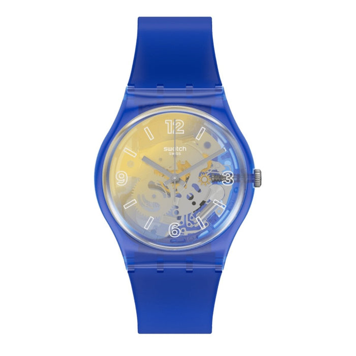 Swatch YELLOW DISCO FEVER Damen Uhr mit Quarzwerk