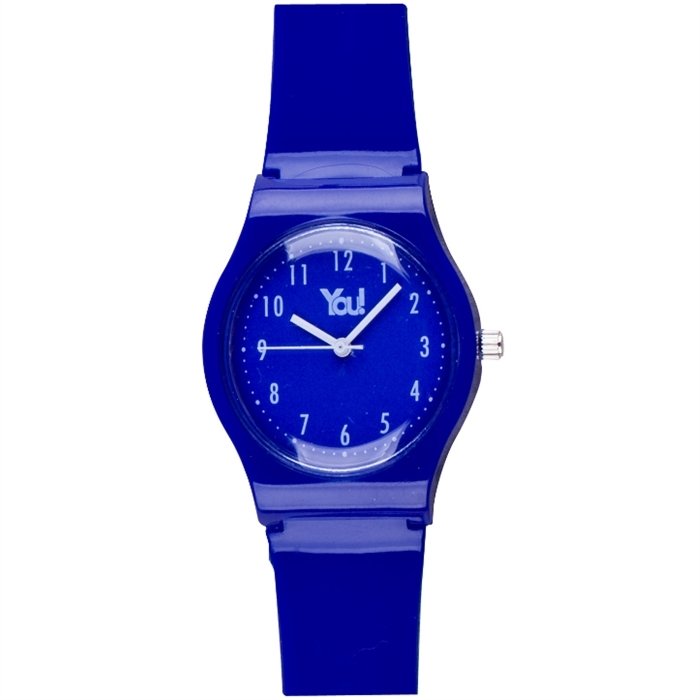 You Watch YW106 Kinderuhr Blau mit Silikonarmband