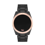You Watch YW6004 Roma Herren Uhr Schwarz Rosen Design