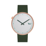 You Watch YW8013 – Grüne Herrenuhr mit Edelstahlband