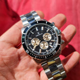 Orphelia Herren-Armbanduhr Chronograph Quarz – New Wave Edelstahl Uhr