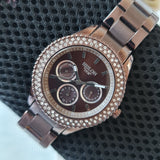 Hislon 3340L Multifunktion Damen-Schokolade Uhr