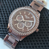 Hislon 3340L Multifunktion Damen-Schokolade Uhr