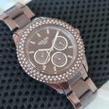 Hislon 3340L Multifunktion Damen-Schokolade Uhr