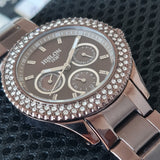 Hislon 3340L Multifunktion Damen-Schokolade Uhr
