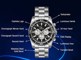 Orphelia Herren-Armbanduhr Chronograph Quarz – New Wave Edelstahl Uhr