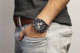 Orphelia Herren-Armbanduhr Chronograph Quarz – New Wave Edelstahl Uhr
