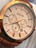 ESCAPE EC1086-201 42mm Leder Band Herrenuhr, Watch, ÖZEN SAAT 8851202600008