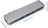 Aluminium 7-in-1-Multiport-Hub mit USB-C-Anschlüssen